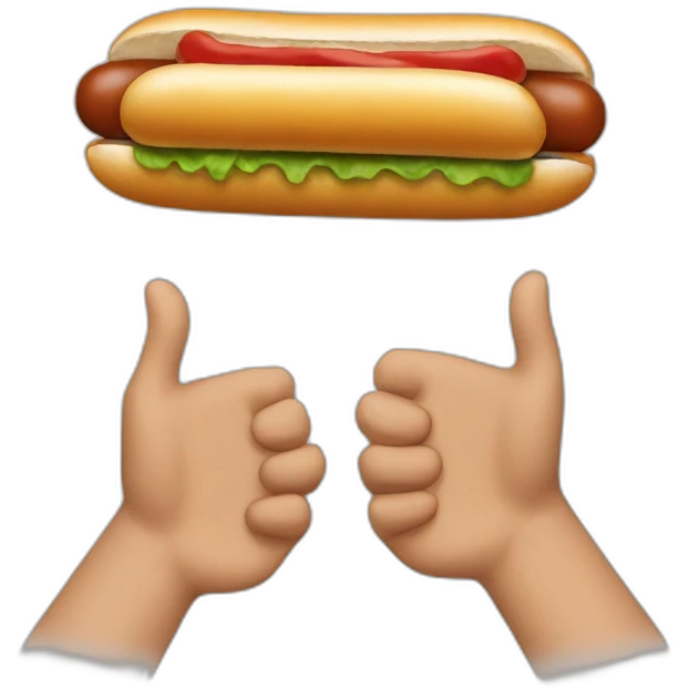 hotdog handshake emoji