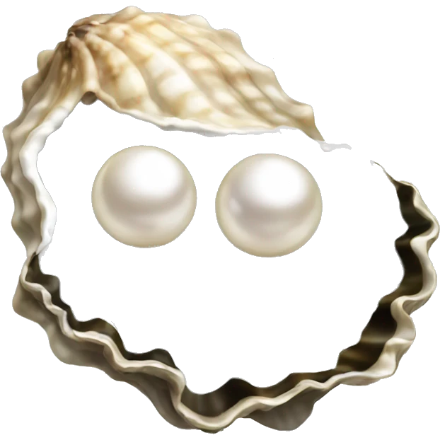 Oyster with pearl emoji