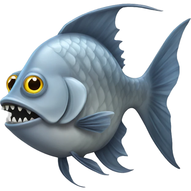 monster gray fish emoji