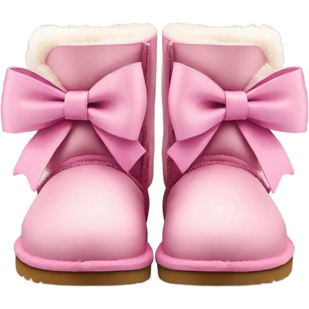 pink bailey bow ugg’s  emoji