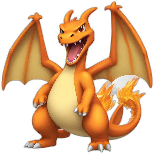charizard roaring forwards emoji
