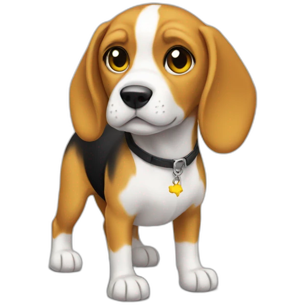 beagle with pikachu romper emoji
