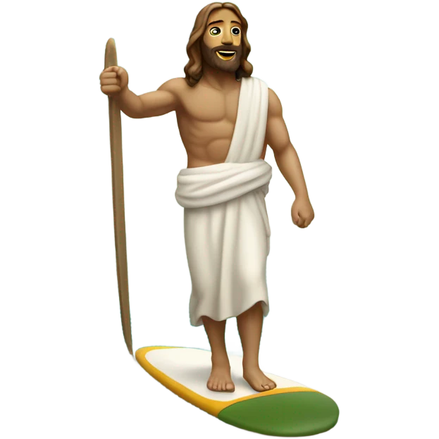 Jesus on a surfboard  emoji