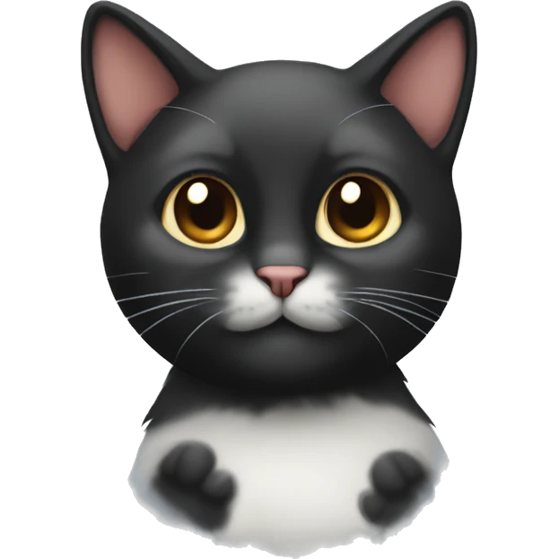 Cat black paws emoji