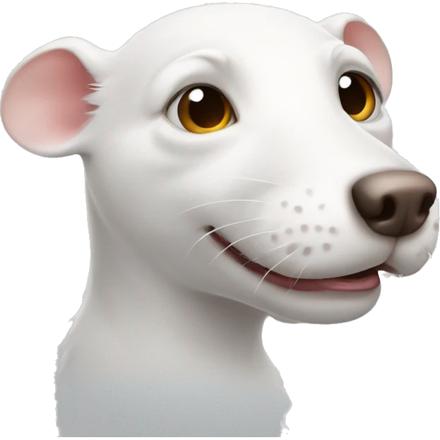 White rat dog emoji