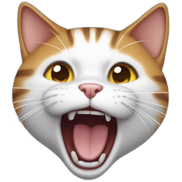 cat screaming emoji