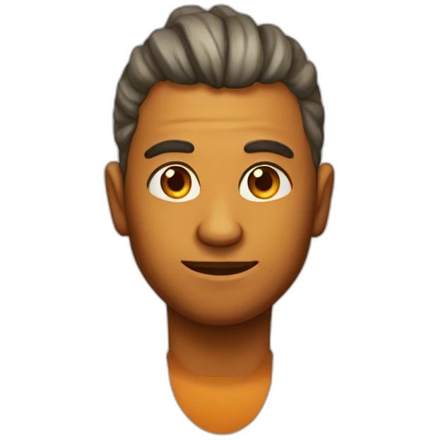 tangerian headed man emoji