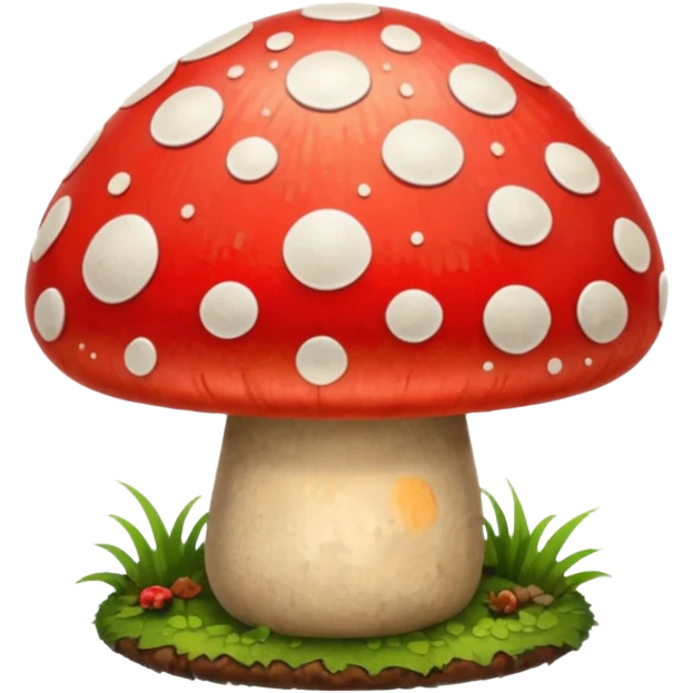 red magic mushroom  emoji