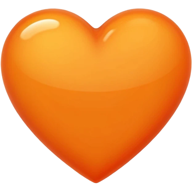 Orange heart emoji