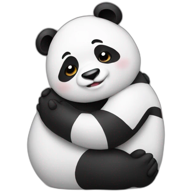 panda hug emoji