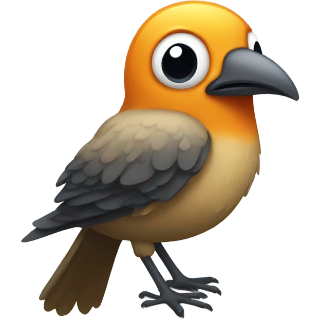 Sick bird emoji