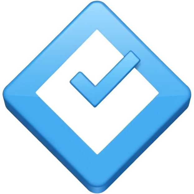 can u make roblox blue square checkmark emoji