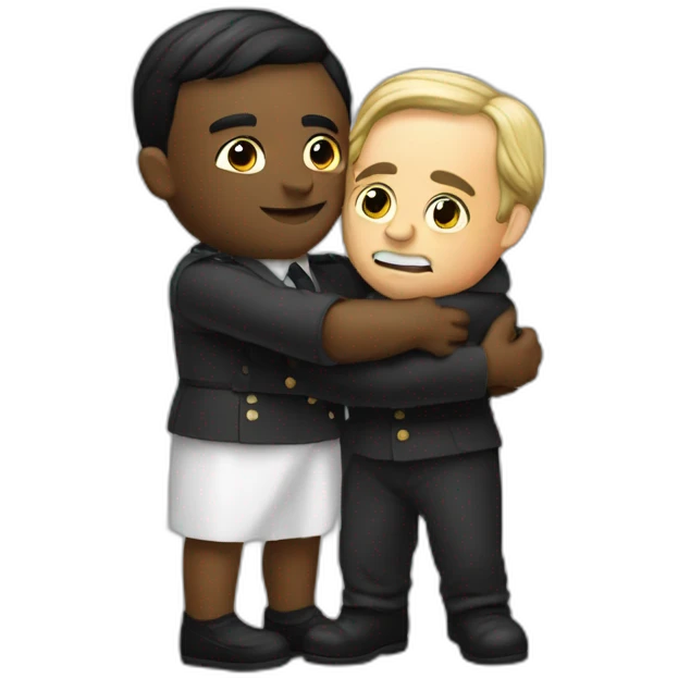 slave hugging german dictator emoji