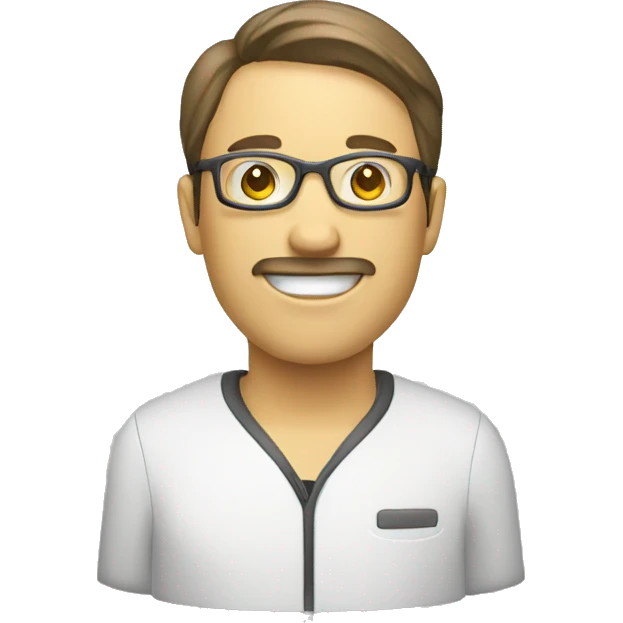 white organizing data emoji