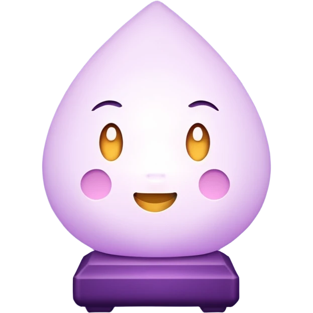  luminária japonesas roxas e ciano emoji