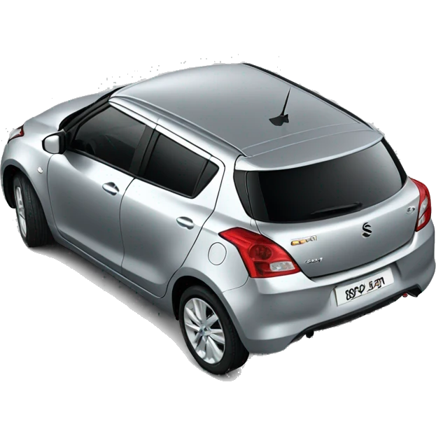 Suzuki swift silver from behind emoji