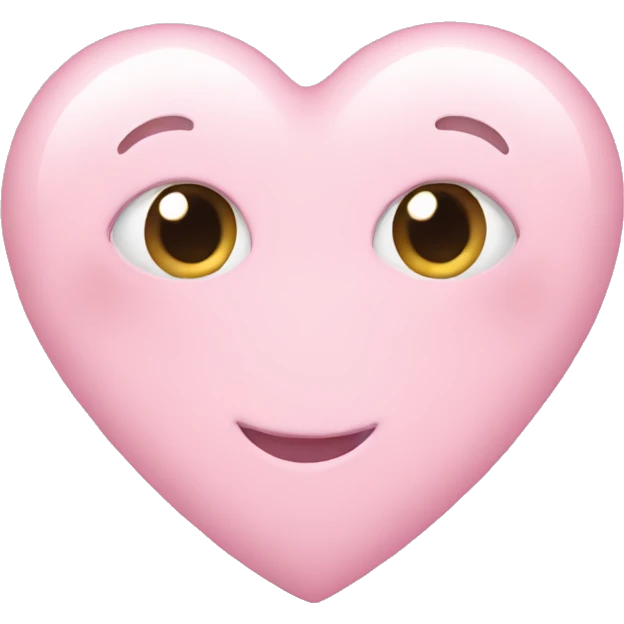 pastel pink heart emoji