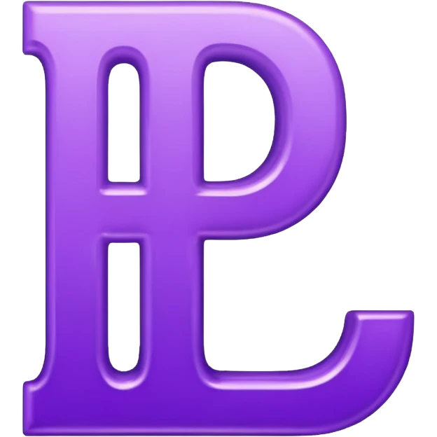 purple capital letter "I" alphabet emoji