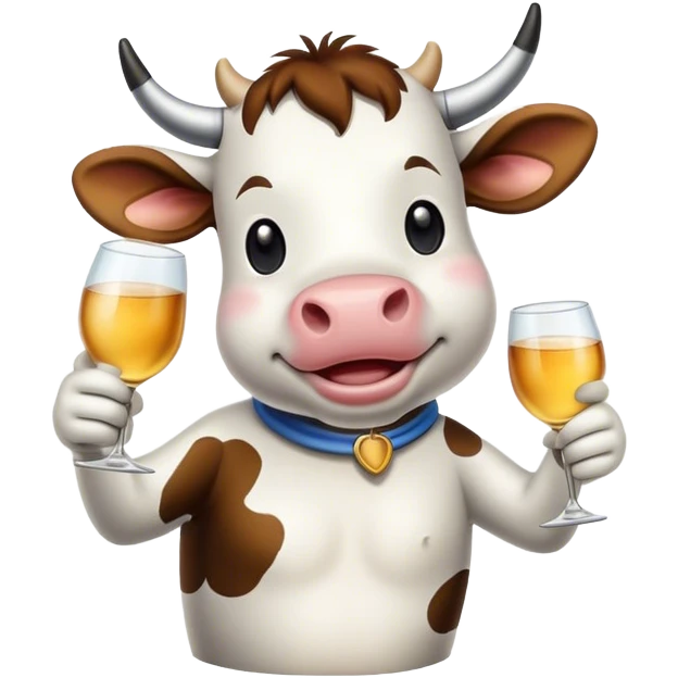 toasting cow emoji