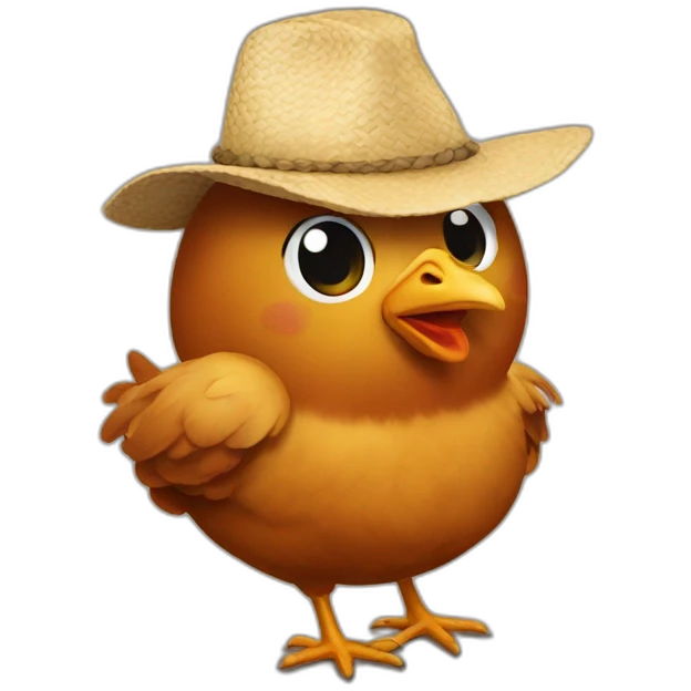 chicken_hat emoji