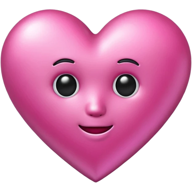 3D emoji gothic pink heart emoji