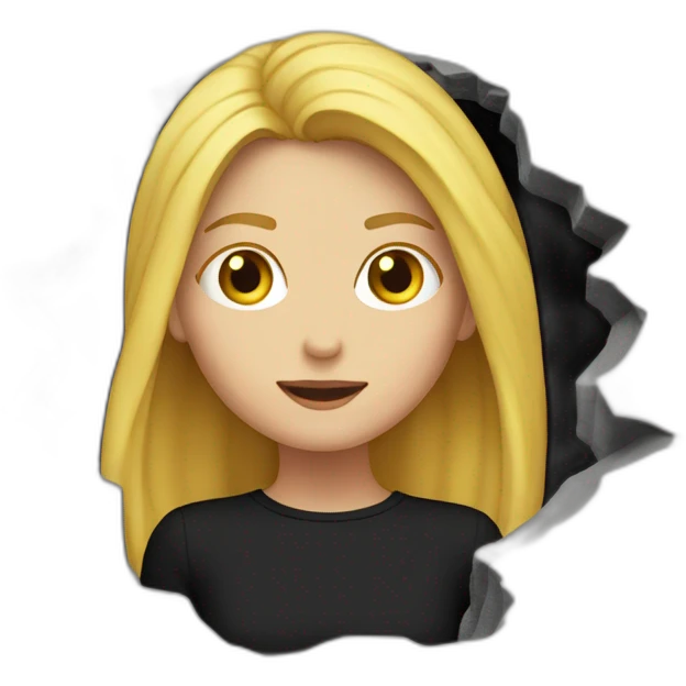 blonde-girl-disappearing-in-black-hole-in-the-ground emoji