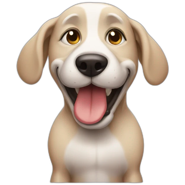Drunk dog emoji