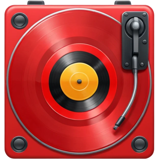 red vinyl record emoji
