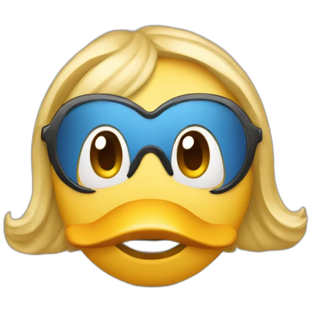 Soprano avec la tête d'un canard emoji