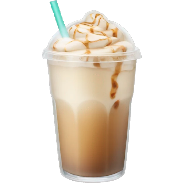 Iced chai latte emoji