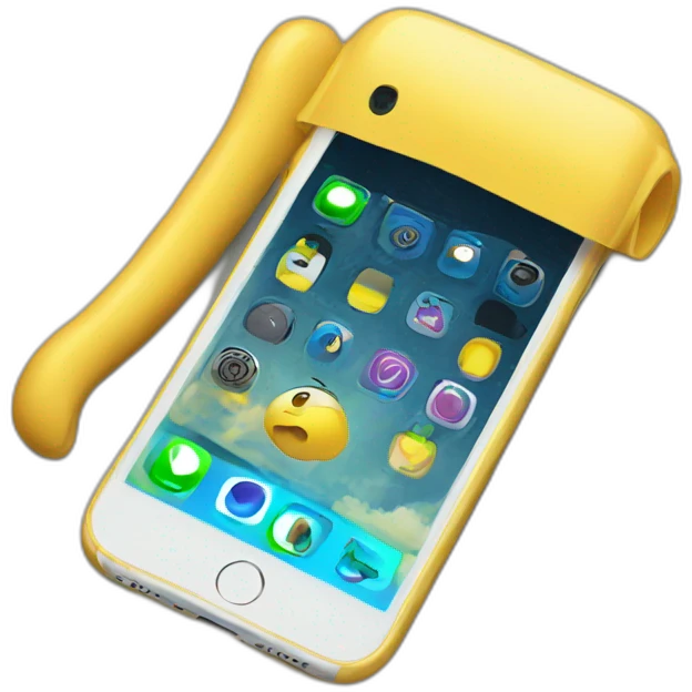 yellow iphone emoji