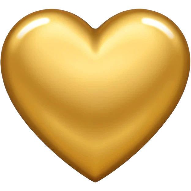 Coração dourado emoji