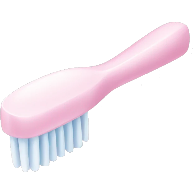 Pale pink toothbrush  emoji