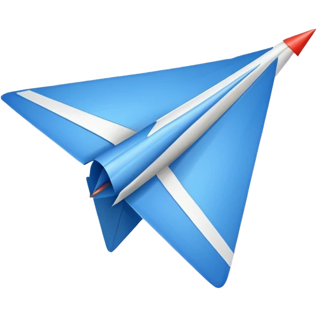 Paper airplane with trail  emoji