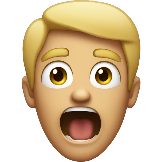 yelling emoji