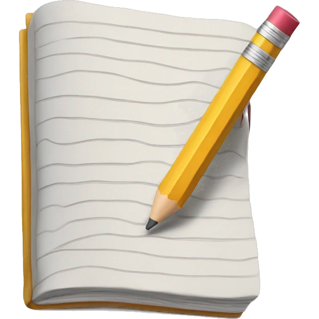 pencil writting a book emoji