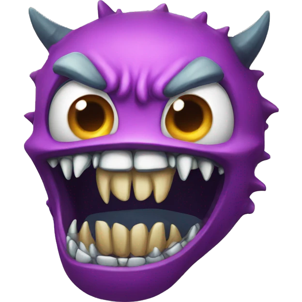 monster sharp teeth emoji