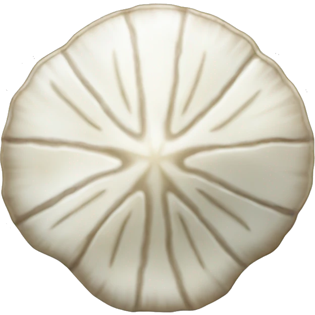white sand dollar shell emoji