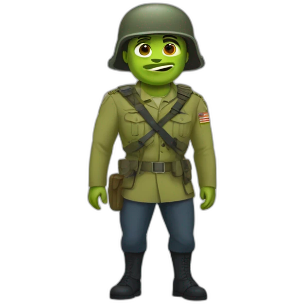 military shrek emoji