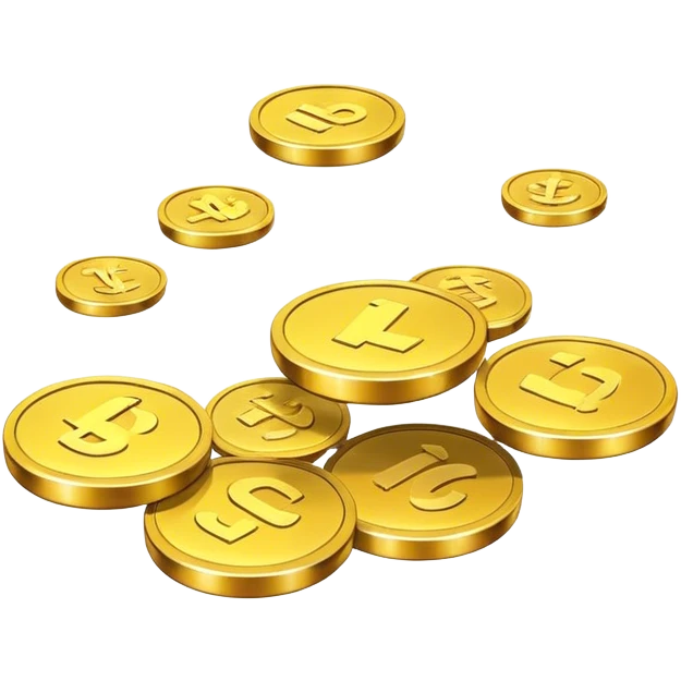 levitating coins emoji
