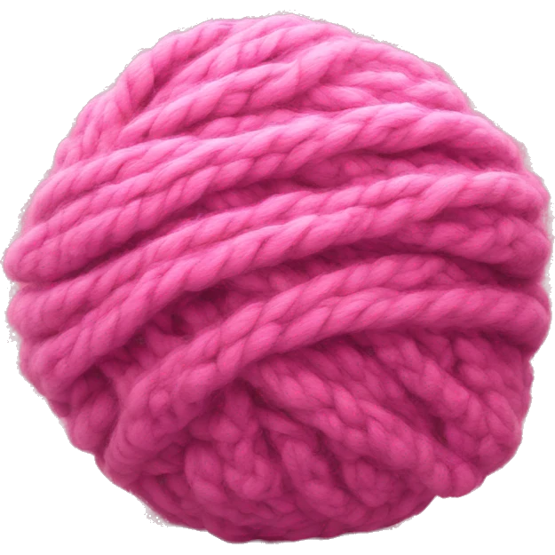 Pink wool emoji