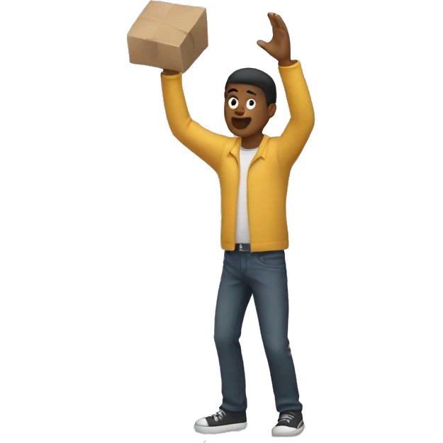 The person throws something emoji