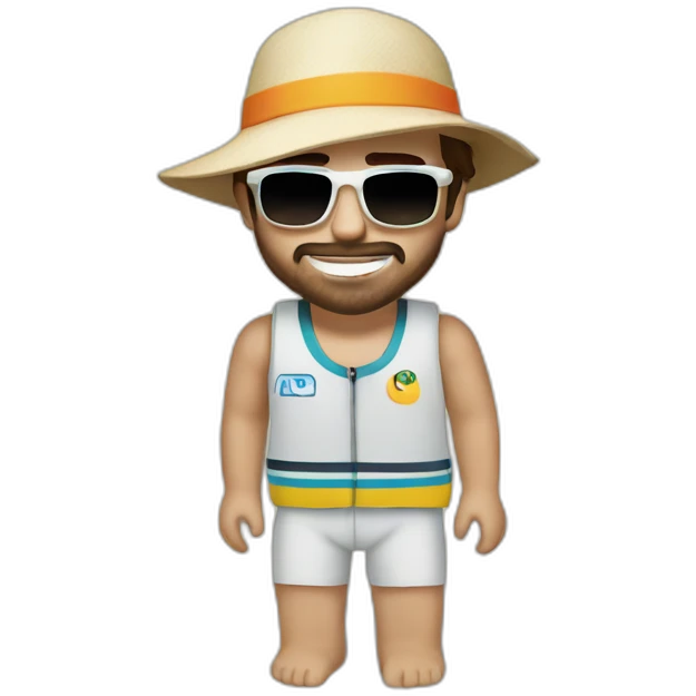 fernando alonso in th beach emoji