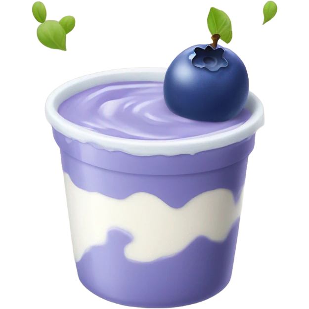 Blueberry yogurt  emoji