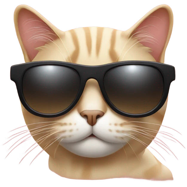 Cat with sunglasses emoji