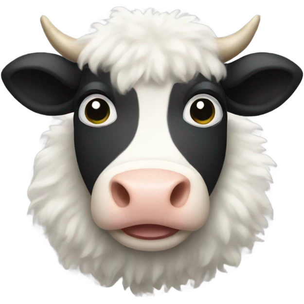 Fluffy cow emoji