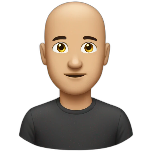 a mediocre bald guy emoji