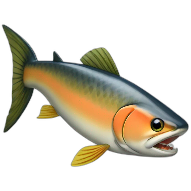 Lightning salmon emoji