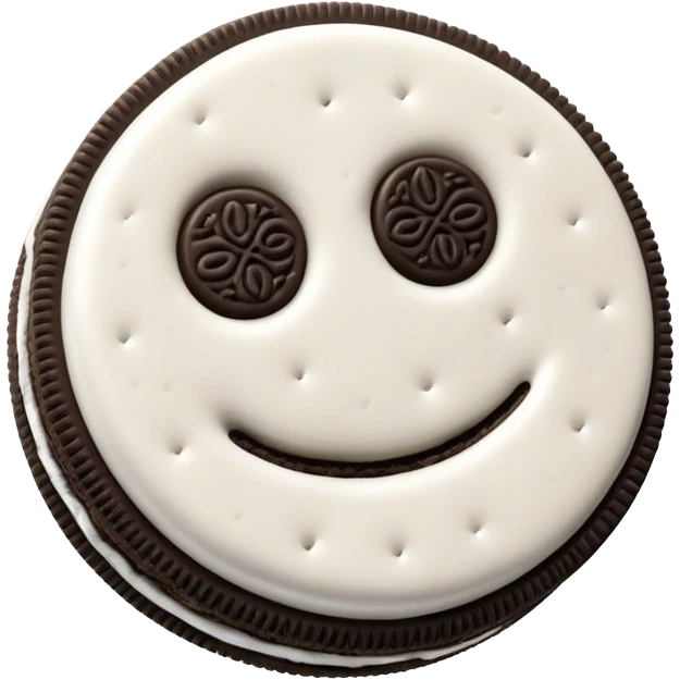 Oreo cookie emoji