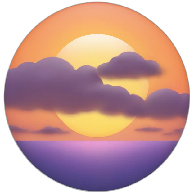 coucher de soleil emoji